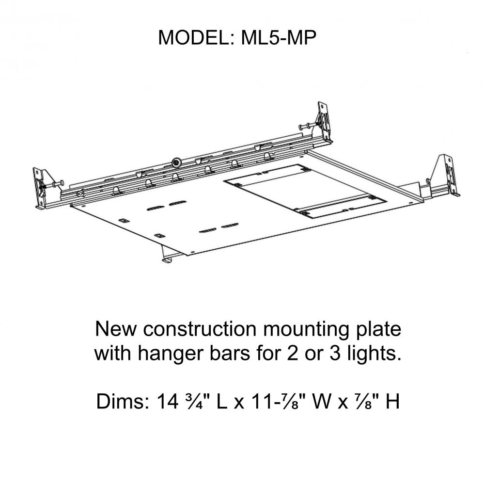 ML5 NC Mounting Plate w Hanger Bars